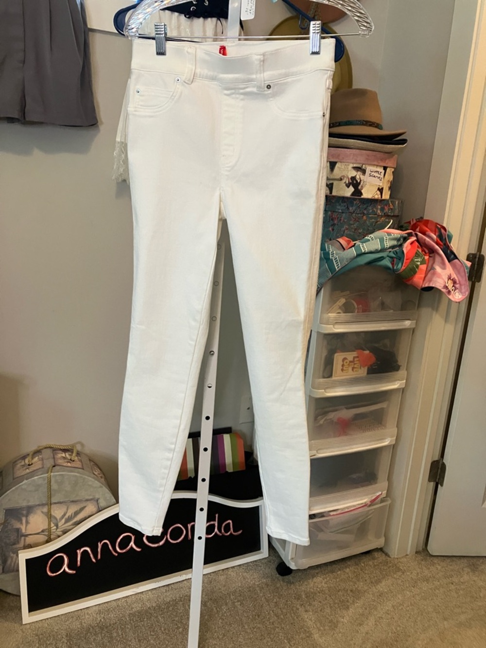 SPANX White High-Rise Skinny Jeggings - Picture 5 of 9